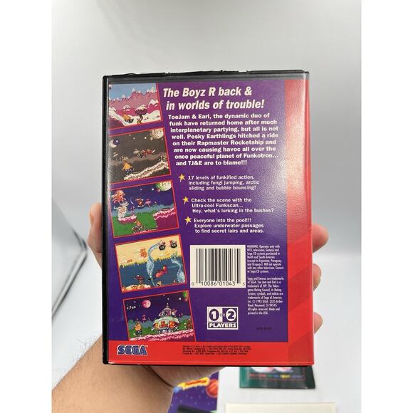 ToeJam & Earl in Panic on Funkotron (Sega Genesis 1993) Complete In Box CIB - Picture 16 of 16